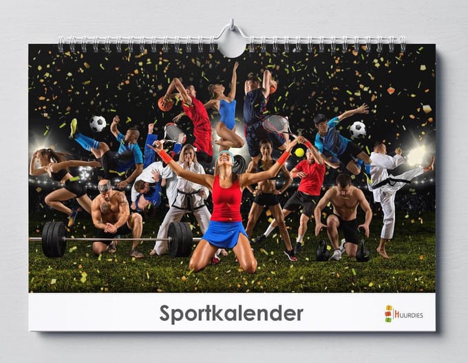 Sport kalender 35x24 cm | Verjaardagskalender