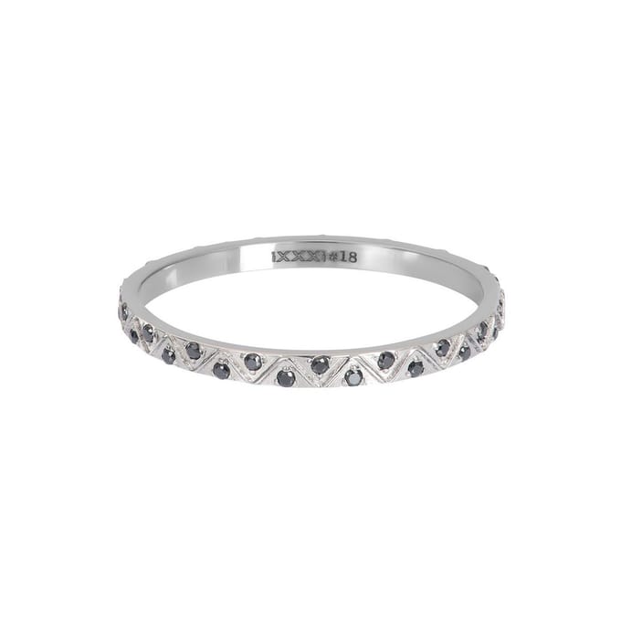 Fame-Bohemian Black-Zilverkleurig-Dames Ring