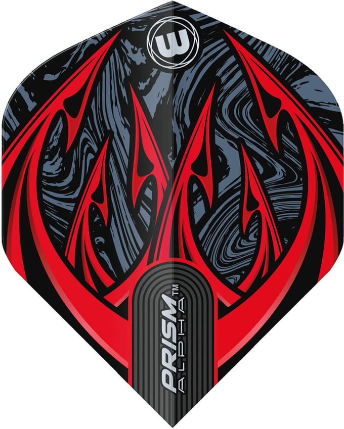 Winmau Prism Alpha Diablo Black & Red - Dart Flights