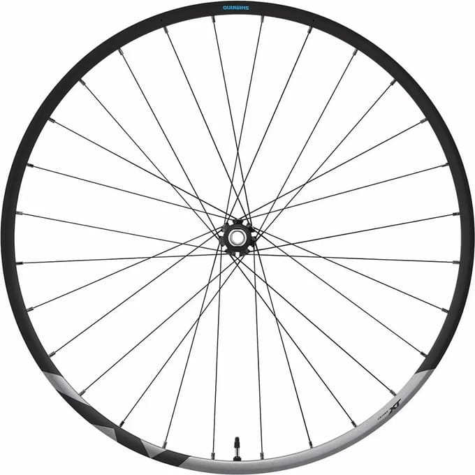 Centrale vergrendeling van de schijfrem van een fietswiel Shimano Deore XT WH-M8100