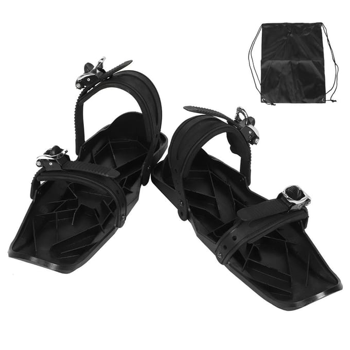 Mini Ski Schaatsen Ski Schoenen Draagbare Snowboard Benodigdheden Buiten Sportuitrusting black