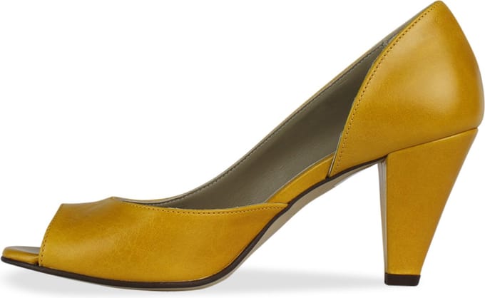 Noë Shoes Nicolina Peeptoe Mustard