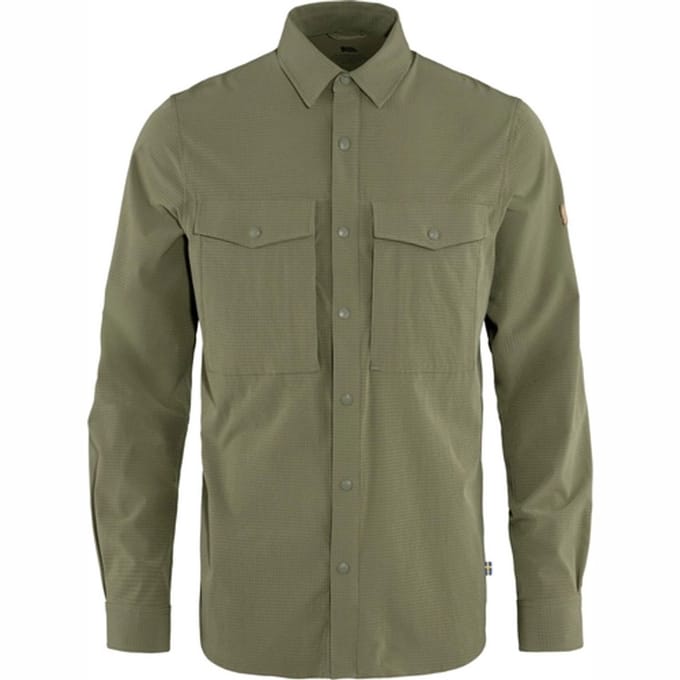 Blouse Fjallraven Men Abisko Trekking Shirt Light Olive-M