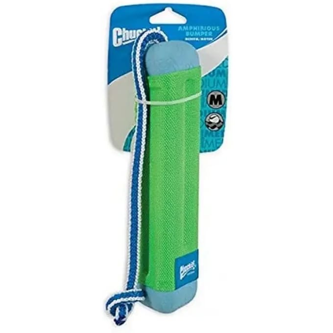 Chuckit! Amphibious Bumper - Hondenspeelgoed - Apporteerspeelgoed - Drijvend - Medium - Ø5 x 25 cm - Assorti