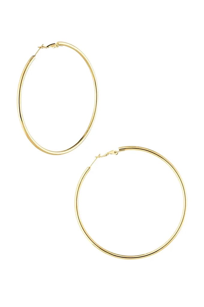 Yehwang - Oorbellen - Hoops - Medium - Oorringen - Goud - Stainless Steel