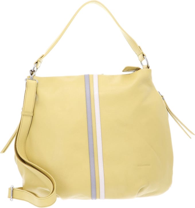 FREDsBRUDER Leren Schoudertas Shopper Summer Rally Raid Lime Geel