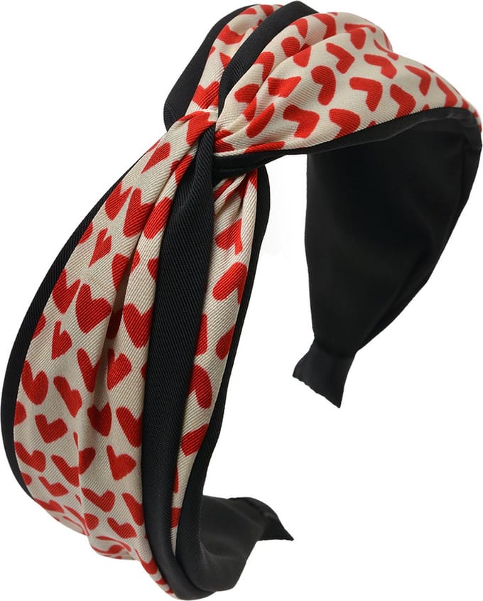 Juleeze Haarband Dames Rood Wit Synthetisch