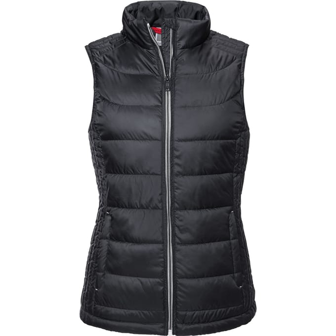 Russell Dames/Dames Nano Gewatteerde Bodywarmer (Zwart)