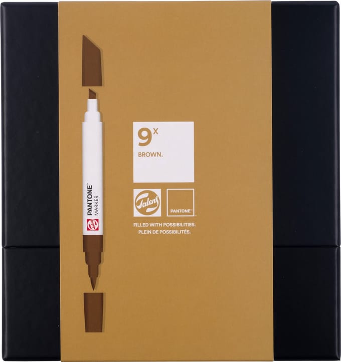 Talens | Pantone marker set 9x Brown