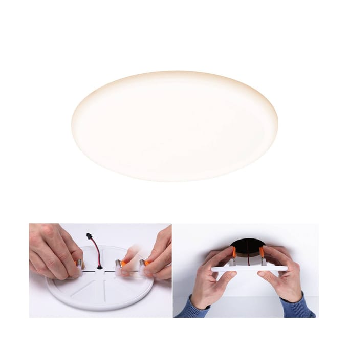 VariFit LED-inbouwpaneel Smart Home Zigbee 3.0 Veluna IP44 rond 215 mm 17W 1300lm Tunable White Satijn dimbaar