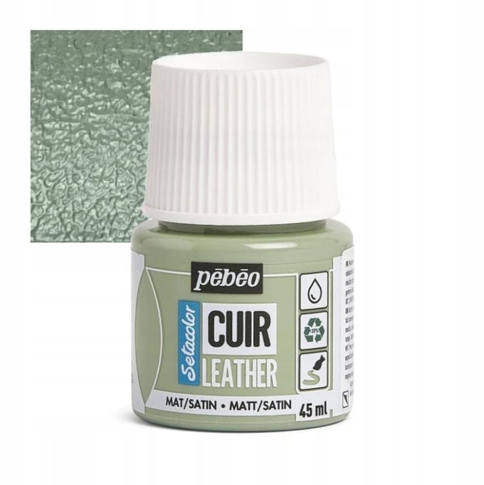 Pebeo Setacolor Leer Verf 45ml Saliegroen