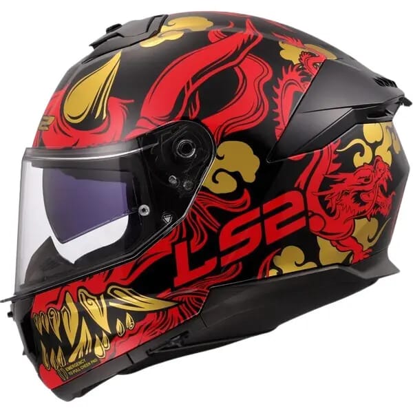 LS2 FF808 Stream II Drako Zwart Rood 06 Integraalhelm - Helm