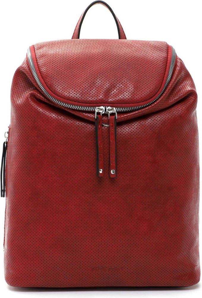 SURI FREY Rugzak met laptopvak Vany Backpack Red Rood