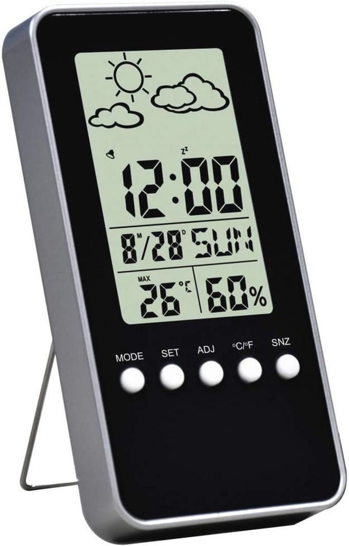 Weerstation voor Temperatuur en Luchtvochtigheid