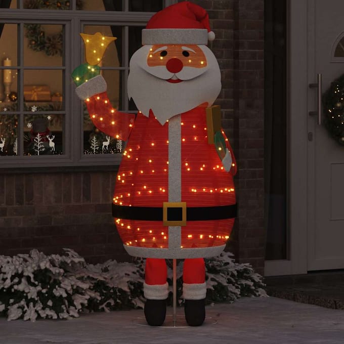vidaXL Kerstman 200 LED's Warmwit 100 x 180 cm Stof