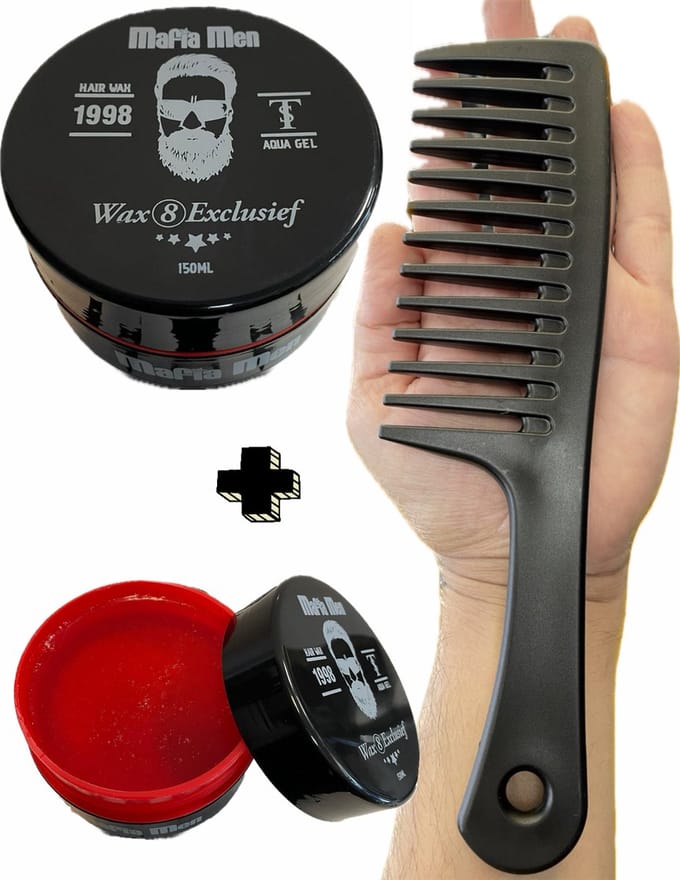1 Wax + Gratis Kam pack! Mafia Men Haarwax Exclusief 8 (150 ml)