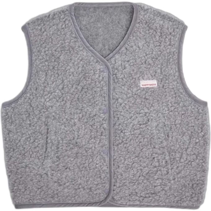 Mouwloze Merinowollen Vest Happymess