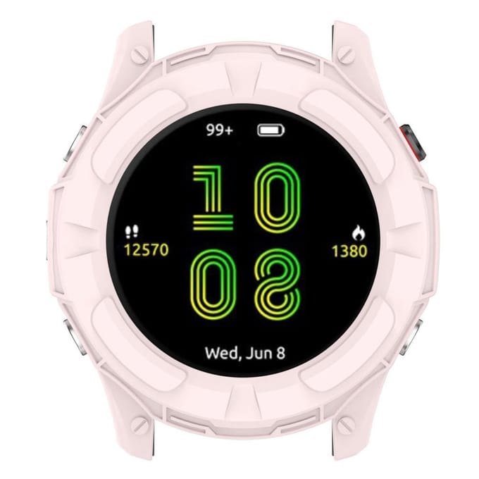 Zachte TPU Case Frame Shell Compatibel voor Garmin Forerunner955 Schokbestendige Bumper Case Cover gray