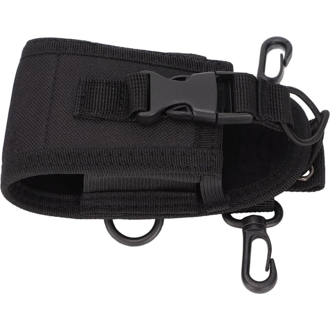 Walkie Talkie Houder Nylon Beschermend Multifunctioneel 2-weg Radio Tasje voor Baofeng UV‑5R black
