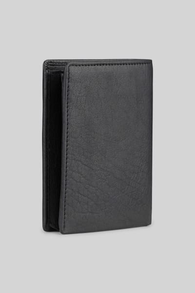 strellson Leren Portemonnee Blackwall BillFold V8 Black Zwart