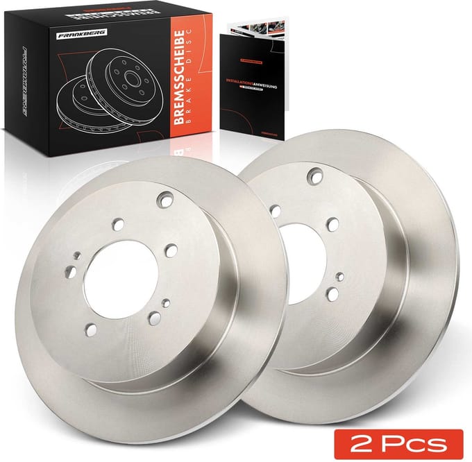 Frankberg 2x Remschijven Achteras voor Mitsubishi