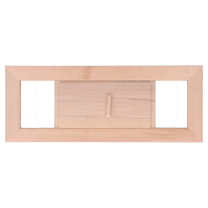 Sauna ventilatierooster van hout, verstelbaar, accessoire voor stoomruimte beige