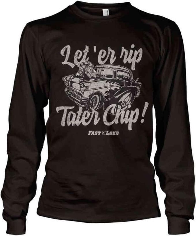 Fast N' Loud Longsleeve shirt -L- Let 'Er Rip Tater Chip Zwart