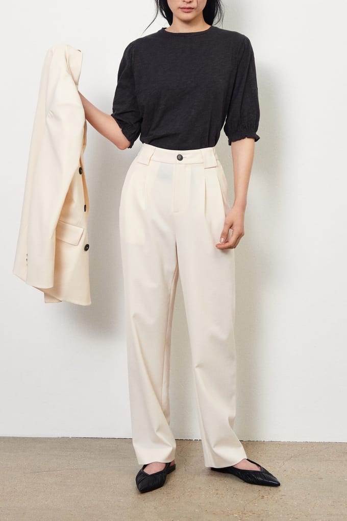 BA&SH Pantalon Ted Ecru Taglia: M | Pantaloni da completo Outlet | Donna | Marrone