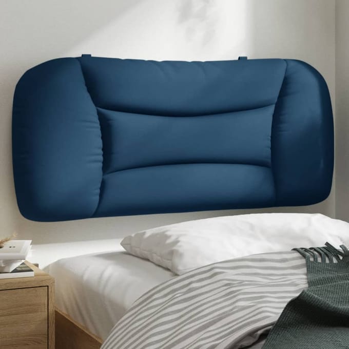 vidaXL - Hoofdbordkussen - "Hvar" - 90 - cm - stof - blauw