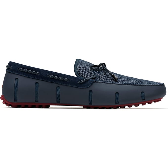 SWIMS Braided Lace Lux Loafer Driver Navy/deep Red Größe: 40 | Loafer Outlet | Herren | Rot