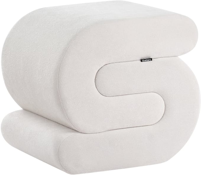 ARCADIA - Poef - Gebroken wit - Chenille