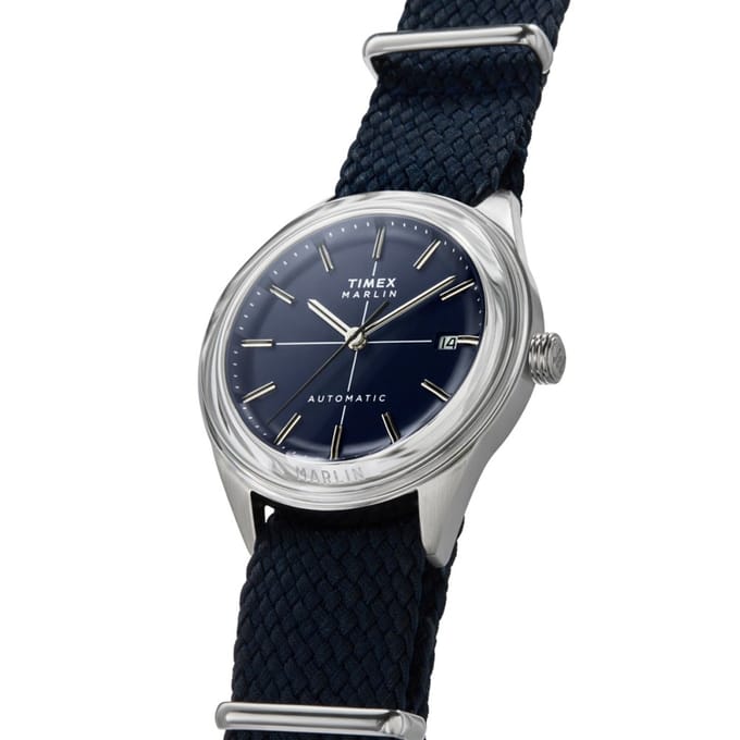 Timex Marlin Jet TW2Y24500 Horloge - Textiel - Blauw - Ø 38 mm
