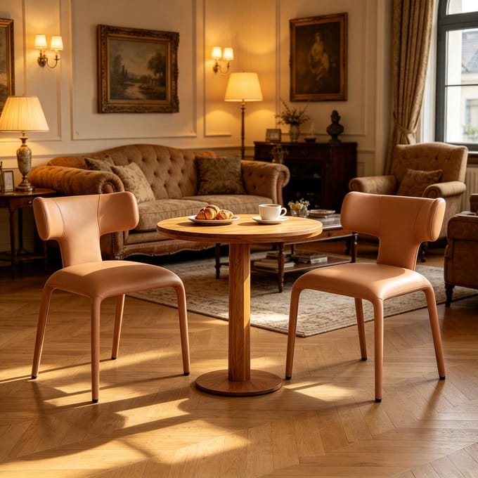 Eetkamerstoel - Onbekend - Esthetische keukenstoel gebogen rugleuning lounge stoel - Set van 2 multifunctioneel - Onbekend - Onbekend