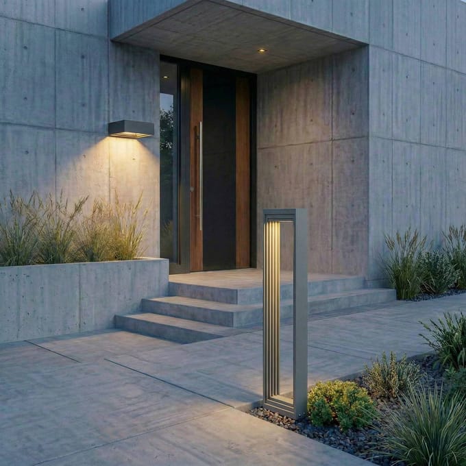 Lucande LED tuinpadverlichting Ashkan, hoogte 60 cm, antraciet, IP65