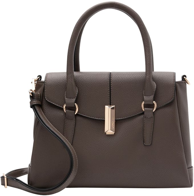 L.CREDI Perdita Handtas 31 cm - Dames - dark taupe
