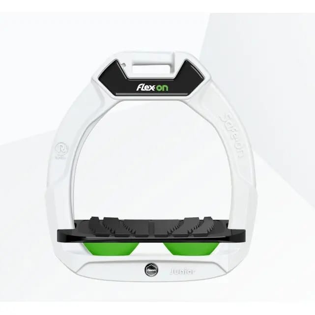 Veiligheidseisen voor rijden Scheve Grip Wit/Zwart/Groen kind Flex-On Safe-On
