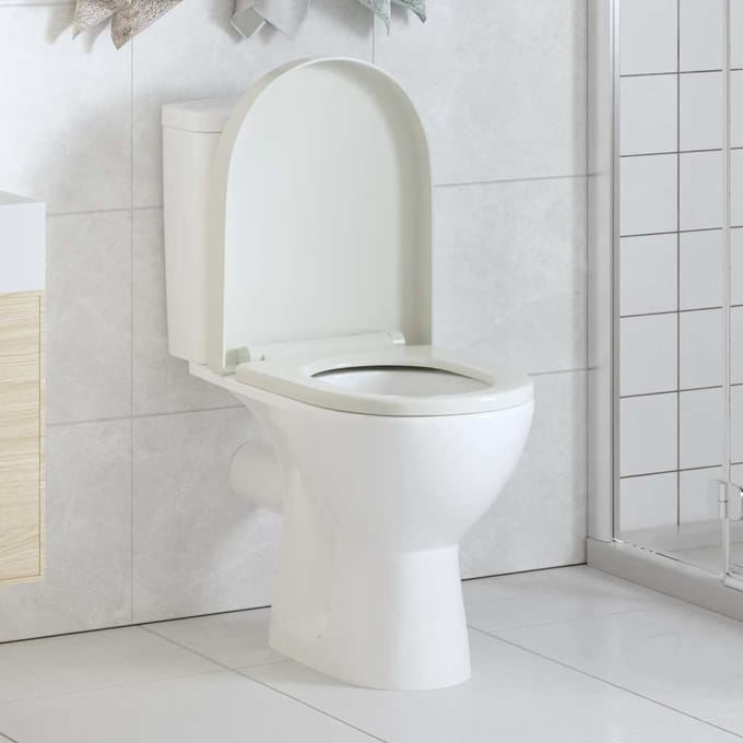 vidaXL - Toiletbril - soft-close - met - quick-release - ontwerp - vierkant - wit