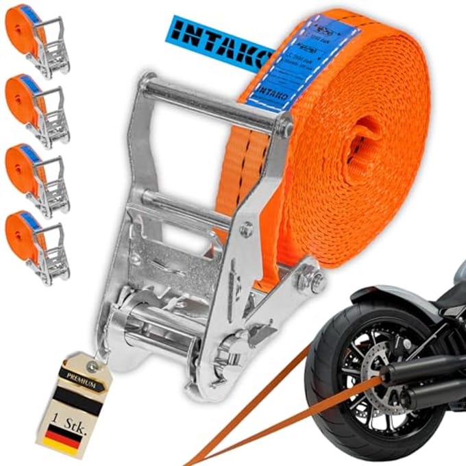 Spanbanden 6 m 35 mm 2000 kg met Ratel 4 stuks