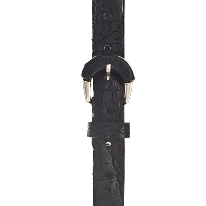 b.belt Leren Riem Charleen Belt W75 Black Zwart
