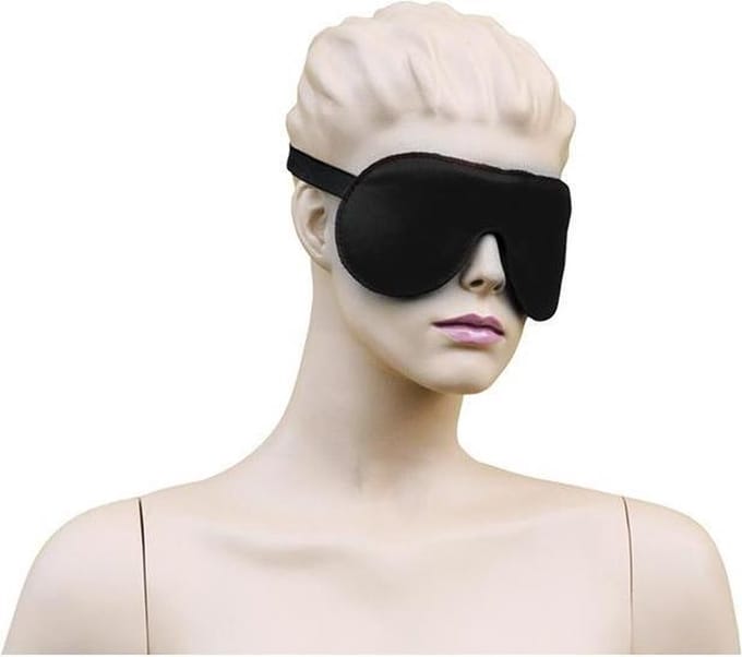 Blinddoek leer - zwart