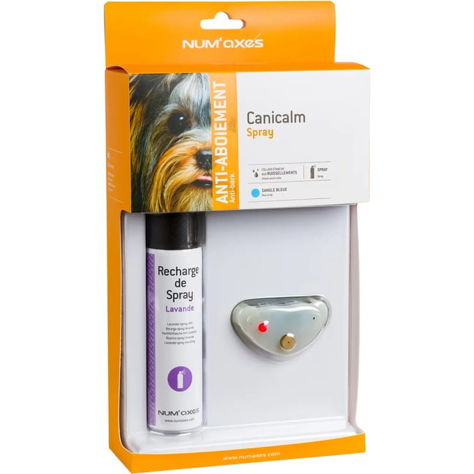 Anti-blafhalsband voor honden - lavendelspray Num'axes Canicalm Spray