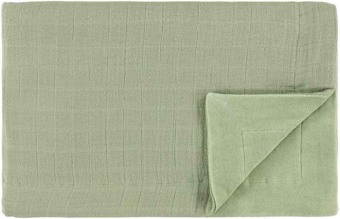 Trixie deken babytextiel 75x100cm groen Bliss Sage - multifunctioneel.