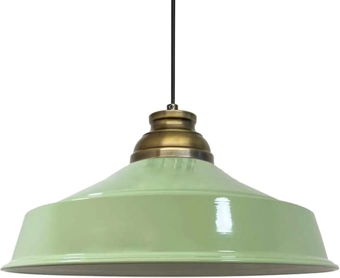 Bamyum Asletl Industriële Mintgroen Hanglamp Van Metaal