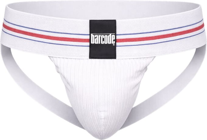 Barcode Berlin Boris Jockstrap White - MAAT M - Heren Ondergoed - Jockstrap voor Man - Mannen Jock