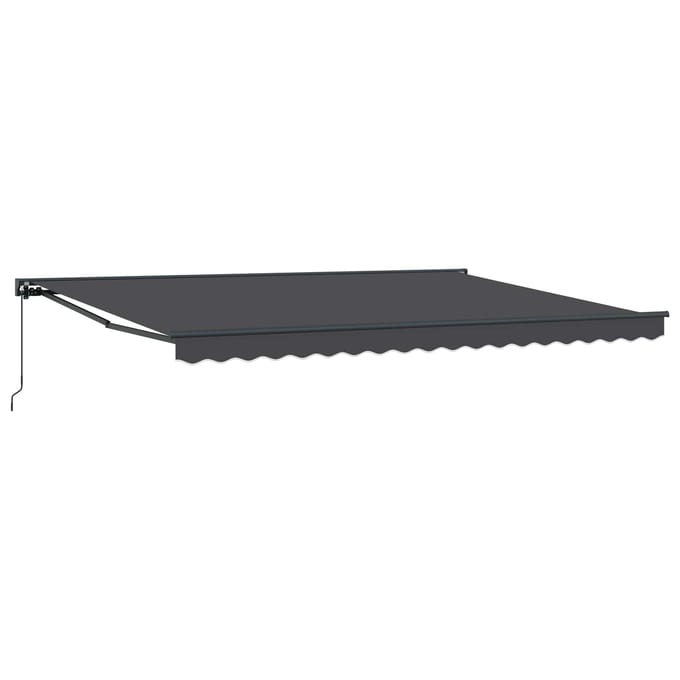 vidaXL Zijde Frame Antraciet 450 × 300 cm Polyester met PU-coating