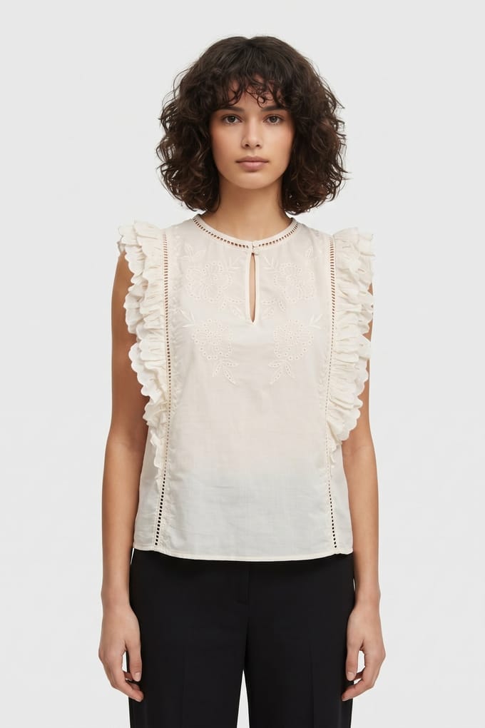 & Other Stories Elinda Top White Taglia: S | Magliette intime Outlet | Donna | Bianco