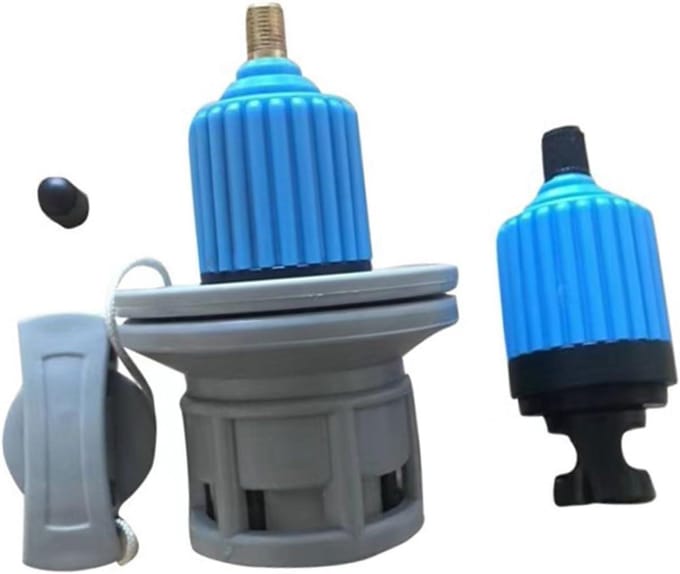 Pomp Adapter - Ventiel Adapter - Water Sporten - Standaard Aansluiting - 3.4x7.8 cm - Blauw