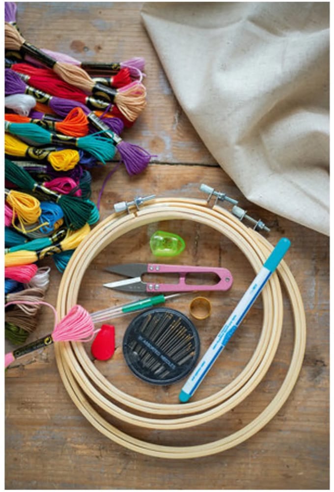 Daffy's borduurkit met borduurring starterskit