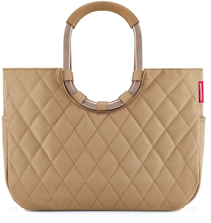 Reisenthel Loopshopper L Shopper - 25L - Frame Rhombus Ginger Beige