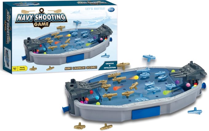 Grote Navy shooting game - Pinball zeegevecht met boten en knikkers - Naval Battleship